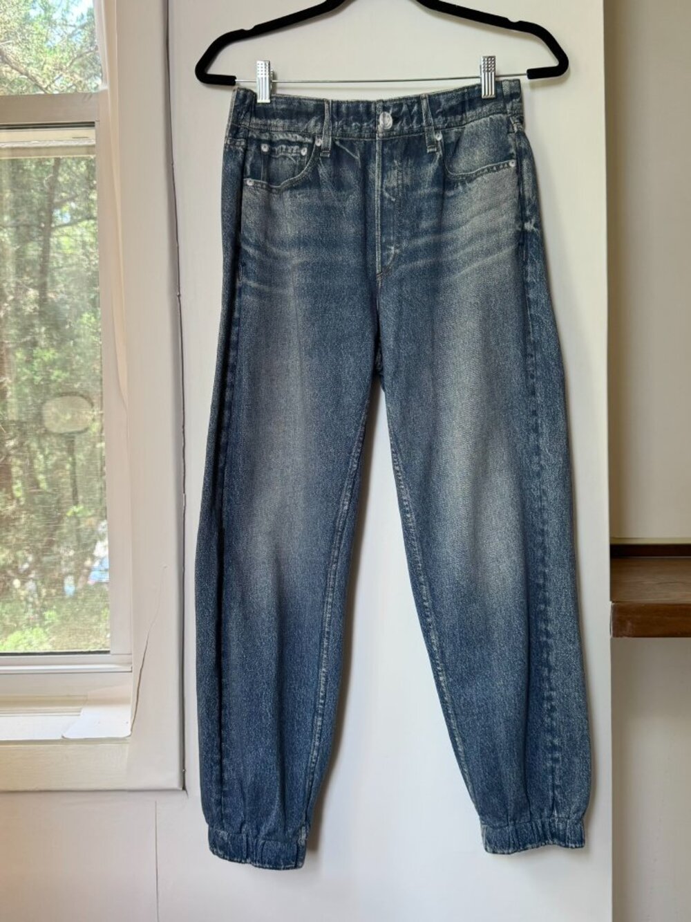 Rag & Bone Miramar Jogger Pants Sweatpant Jeans Blue Medium - Picture 11 of 12
